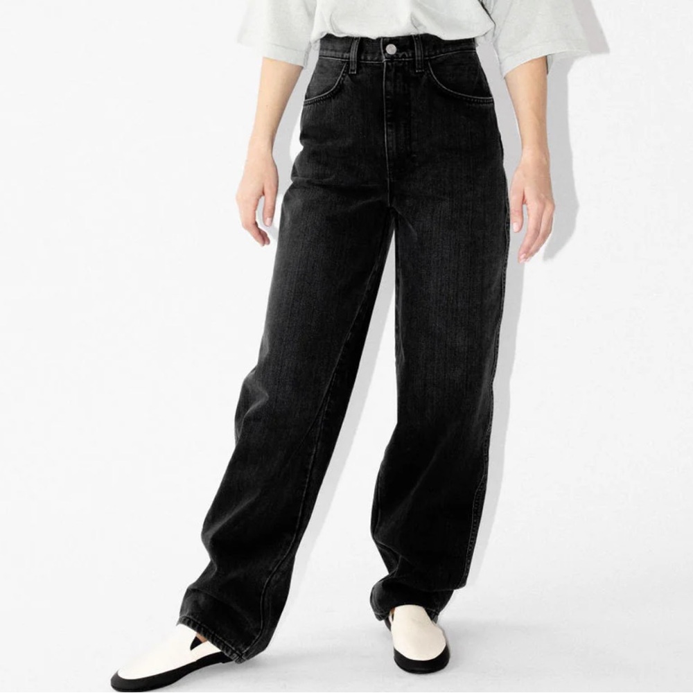 James Street Co - 90s Black Baggy Denim